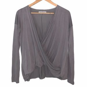 Soft grey long sleeve top